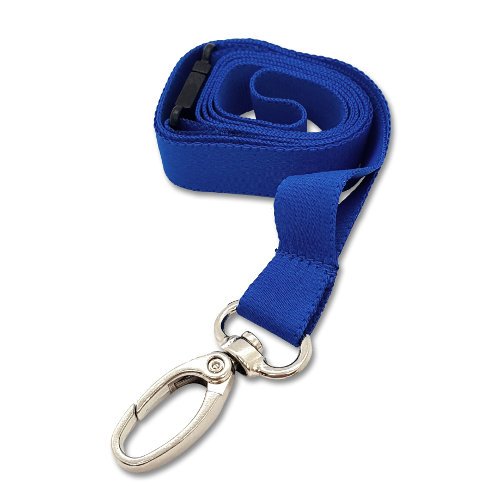 Safety Breakaway 15mm Lanyard with Metal Lobster Clip sky blue